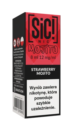 Liquid SIC! NIC 8ml - Strawberry Mojito 12mg