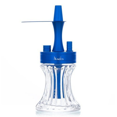 Wasserpfeife Aladin 2Go Alu Blue + Case