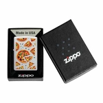 ZIPPO - Pizza Design Satin Chrome
