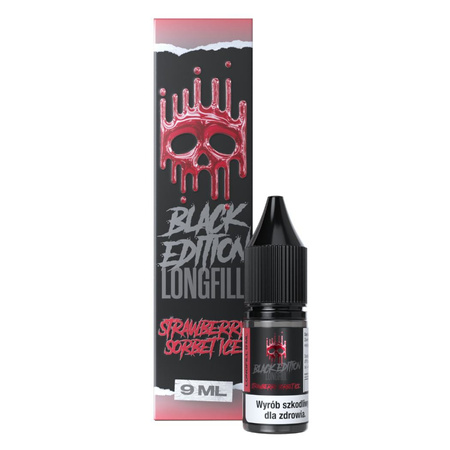 Longfill Dark Line Black Edition 9ml - STRAWBERRY SORBET ICE