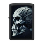 ZIPPO - Cyberpunk Skull Black Matte