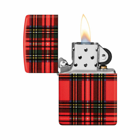Feuerzeug ZIPPO - RED PLAID MATTE