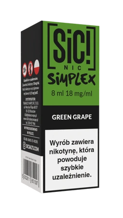 Liquid SIC! NIC 8ml - Green Grape Ice 18mg