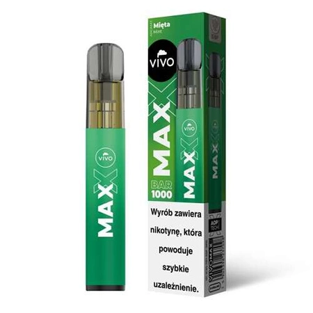 E-papieros Jednorazowy VIVO MAXX - Mint 20mg