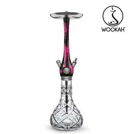 Waterpipe Wookah Crystal Olives Black Pink