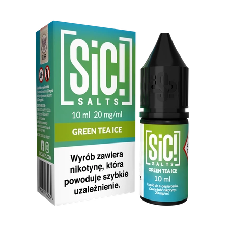 Liquid SIC! Salt 10ml - Green Tea Ice 20mg