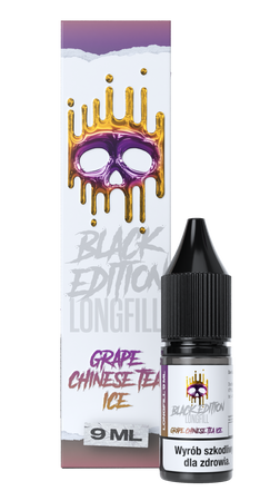 Longfill Dark Line Black Edition 9ml - GRAPE CHINESE TEA ICE