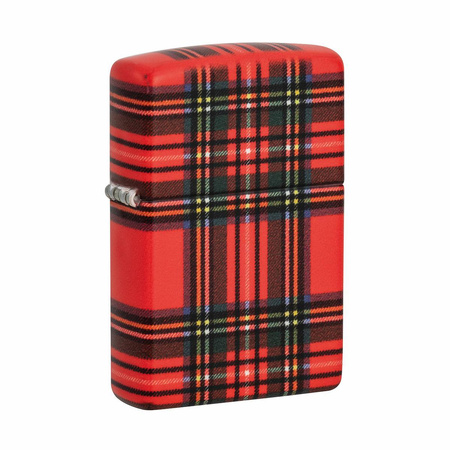 Feuerzeug ZIPPO - RED PLAID MATTE