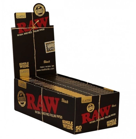 Rolling Papers RAW Single Wide Black