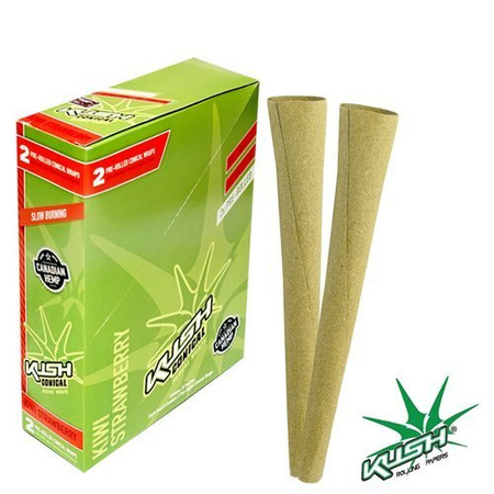 Zigarettenpapier Kush Herbal Cones x2 Kiwi-Strawberry