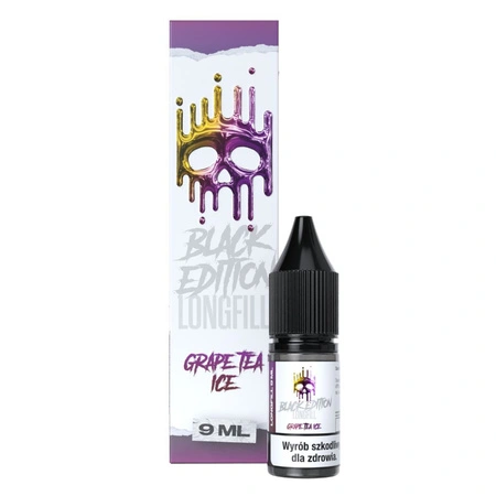 Longfill Dark Line Black Edition 9ml - GRAPE TEA ICE