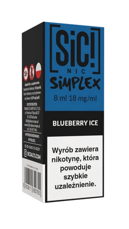 Liquid SIC! NIC 8ml - Blueberry Ice 18mg