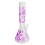 Bongo pipe High Fly (SI) - Mushrooms Pink (w.32cm)