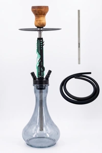 Waterpipe Y.K.A.P. Neo Mod Green + Grey Drop
