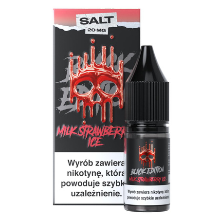 Liquid Dark Line Black Edition Salt 10ml - Milk Strawberry Ice 20mg