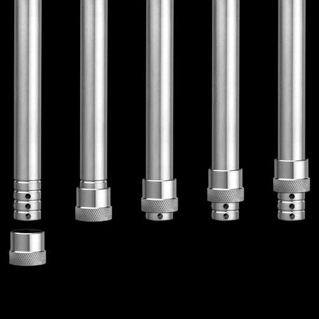 Wasserpfeife Aladin Rocket Silver Blue