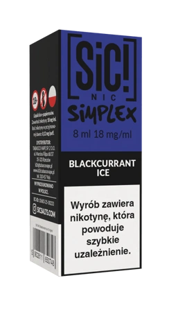 Liquid SIC! NIC 8ml - Blackcurrant Ice 18mg
