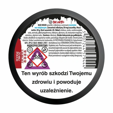 Saszetki nikotynowe BAD MOJO Arctic Evil 4/4 EXORCIST