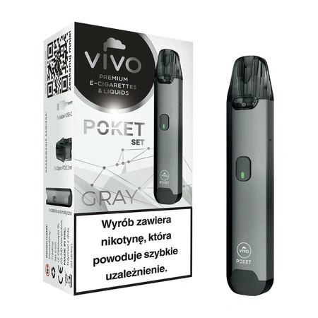 E-Cigarette POD VIVO Poket Open Grey without a coil