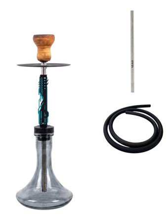 Wasserpfeife Y.K.A.P. Neo Mod Blue + Grey Craft