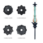 Shisha (Stem) Karma 3.1 Stripe Turquoise