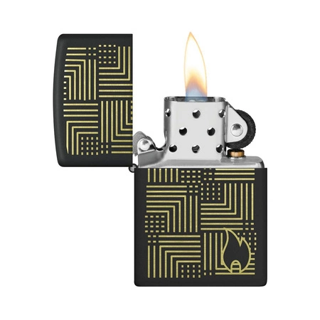 Zapalniczka ZIPPO - FLAME BLACK MATTE