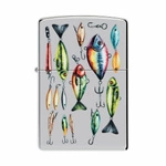 ZIPPO - Fishing Hooks Chrome