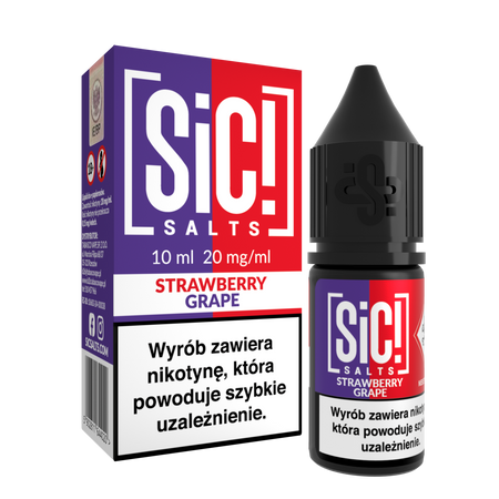 Liquid SIC! Salt 10ml - Strawberry Grape 20mg