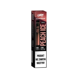 10 X Disposable E-Cigarette UR1 Vape 1800 Peach Ice 0mg