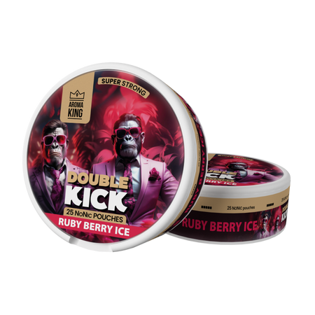 Nikotinbeutel Aroma King NoNic Double Kick - Ruby Berry Ice 10mg