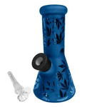 Bongopfeife High Fly (SI) - Blue Leaves (w.20cm)