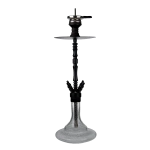 Fajka Wodna Jookah Aluriium Nr. 03 Big Size Black/Blue Glow