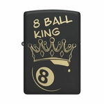 Zapalniczka ZIPPO - 8 BALL KING BLACK MATTE