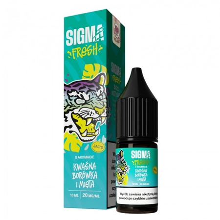 Liquid Sigma Fresh Salt 10ml - Kwaśna Borówka & Mięta 20mg