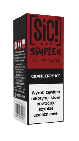 Liquid SIC! NIC 8ml - Cranberry Ice 18mg