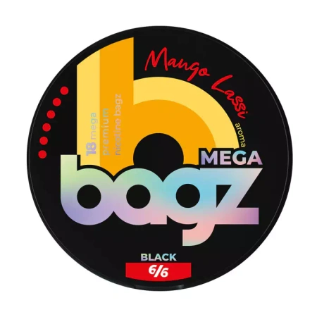 Woreczki Nikotynowe BAGZ Mango Lassi 6/6 BLACK MEGA