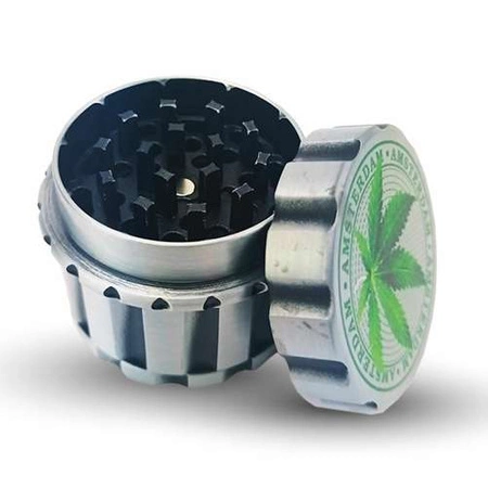 Tobacco grinder - Silver leaf