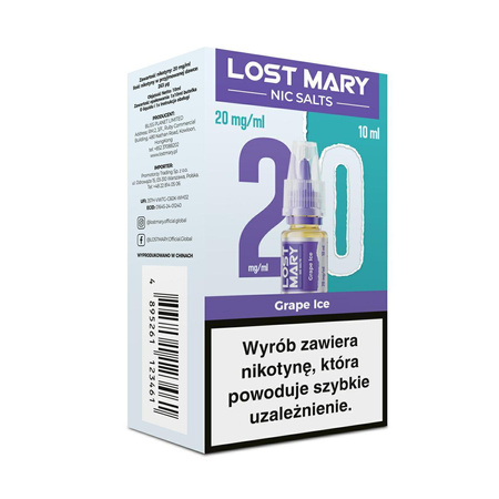 Liquid Lost Mary 10ml - Grape Ice 20mg 