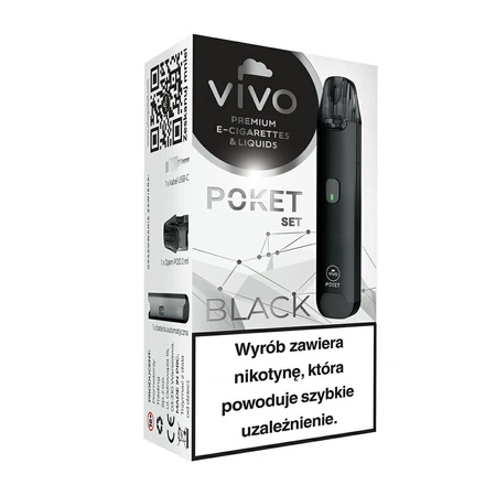 E-Cigarette POD VIVO Poket Open Black without a coil