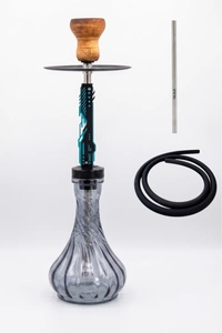 Waterpipe Y.K.A.P. Neo Mod Blue + Wave Grey Drop