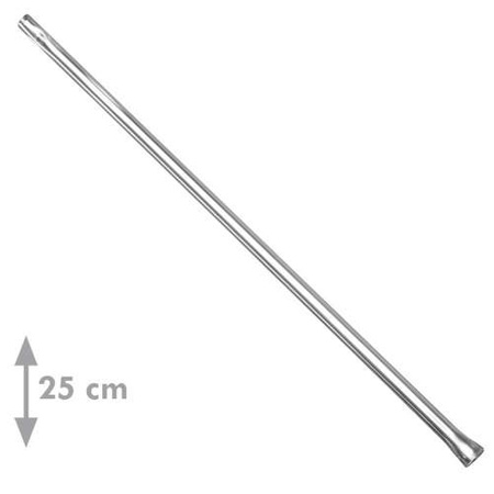 16mm Glas-Pfeife - Gerade gehärtet (25 cm)