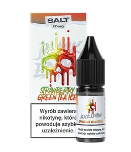Liquid Dark Line Black Edition Salt 10ml - Strawberry Green Tea Ice 20mg
