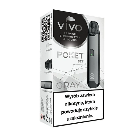 E-Cigarette POD VIVO Poket Open Grey without a coil