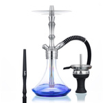 Wasserpfeife Aladin MVP 360 Silver Clear Blue