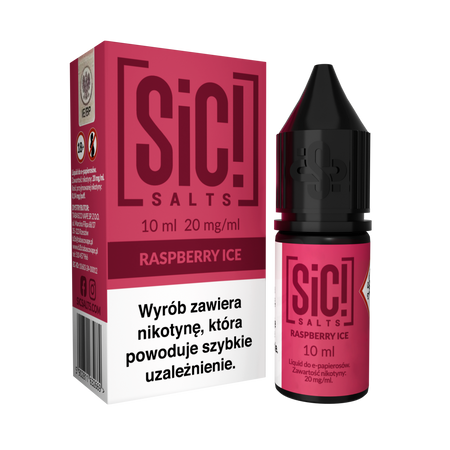 Liquid SIC! Salt 10ml - Raspberry Ice 20mg