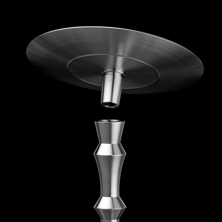 Wasserpfeife Aladin MVP 360 Silber Schwarz