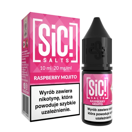 E-liquid SIC! Salt 10ml - Raspberry Mojito 20mg