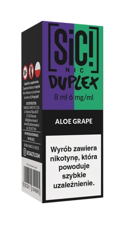 Liquid SIC! NIC 8ml - Aloe Grape 6mg