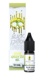 Longfill Dark Line Black Edition 9ml - LEMON GREEN TEA ICE