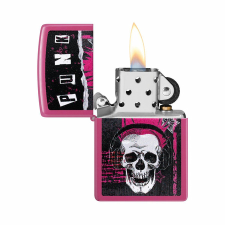 Feuerzeug ZIPPO - PINK PUNK SKULL
